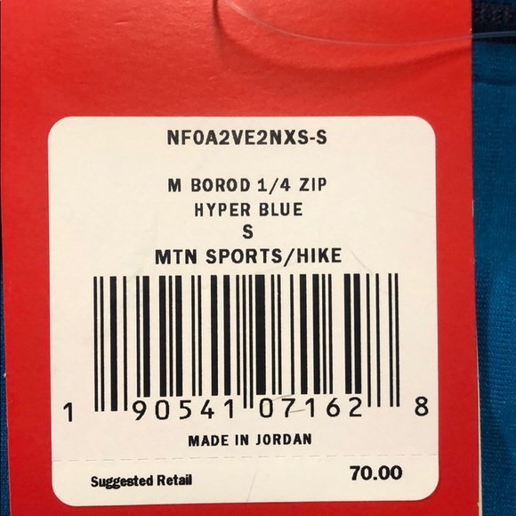 New North Face Active Fit 1/4 Zip Blue - Picture 6 of 6